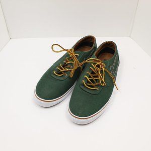 Lakai Green Tie Up Mens Skate/Boat Sneakers